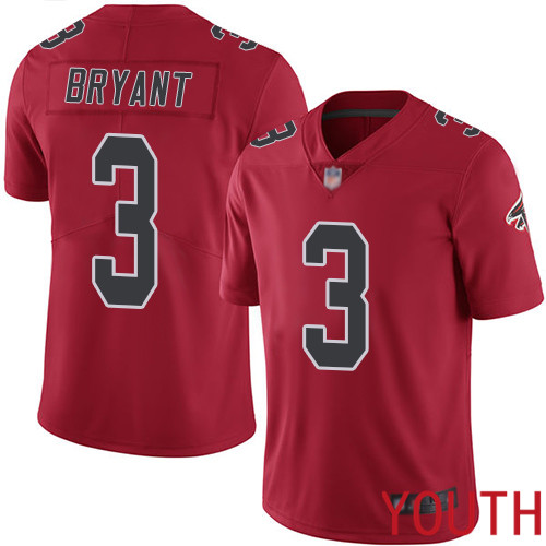 Atlanta Falcons Limited Red Youth Matt Bryant Jersey NFL Football #3 Rush Vapor Untouchable->youth nfl jersey->Youth Jersey